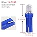 YITAMOTOR 10 Pack T5 Hat 5050 Tri-Cell 1-SMD LED Dashboard Gauge Instrument Panel Blue Light Bulb Lamp 37 58 70 73 74 12V