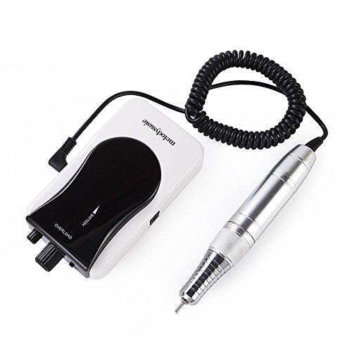 MelodySusie Rechargeable Nail Drill File, 35000 rpm Professional Manicure Pedicure Drill Kit for Acrylic Nails High Speed, Low Noise Low Heat for Shaping, Buffing, Removing Gel Nail Polish