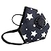 Muryobao Military Grade N99 Respirator Mask Anti Pollution Mask with Valve Replacement Filter Washable Cotton Anti Dust Mouth Mask for Men Women Black Stars