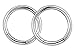Forbidden Body Jewelry Pair of 2 Rings: 16g 5/16 Inch Surgical Steel Seamless Segment Hoop Rings