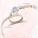 2 Packs Diffuser Bracelet Genuine Leather Bands Essential Oil Bracelet for Women Aromatherapy Bracelet Yoga Bracelet Diffuser Locket Bracelet Confidence Relax Bracelet (Update)
