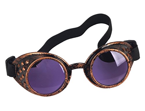 FUT Vintage Steampunk Goggles Glasses Welding Cyber Punk Gothic Goggles Novelty Sunglass Cosplay Costumes