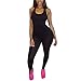 TheFound Women's Basic Sleeveless Tank Jumpsuit Bodycon Long Pants
