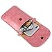 ZZJ Women's Flower PU Leather Touch Screen Wallet Purse Crossbody Shoulder Bag for Apple iPhone X / 8 7 Plus/HTC Desire 12 12+ / U11+ / Huawei P20 / P20 Pro/Nokia 5 6 8 7 Plus/LG V30 / G6 (Pink)