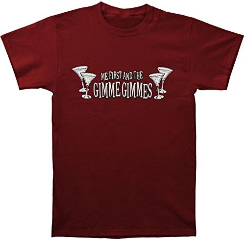 Me First And The Gimme Gimmes Men's Delicious T-shirt Medium Burgundy