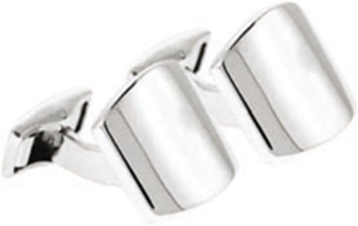 Tateossian London Tonneau Pure Silver Cufflinks