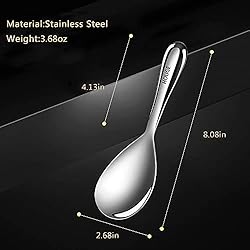AHOUGER Rice Paddle, Rice Spoon Stainless Steel