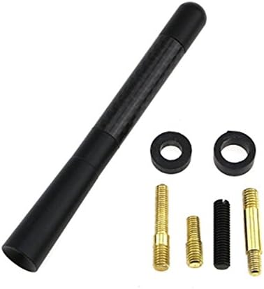TGT4X4 Universal Replacement Stubby Antenna-Aluminum Alloy and Carbon Fiber Combination- 4.7 Inch (Black 1)