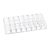 VALYRIA Clear Acrylic Trapezoid 24 Lattices Lipsticks Cosmetic Organizer/display/holder