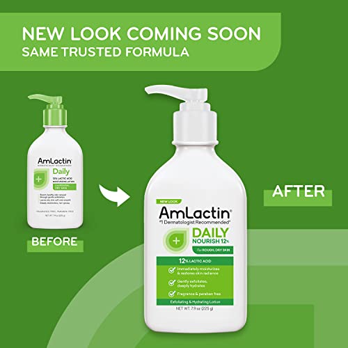AmLactin Daily Moisturizing Lotion For Dry Skin 7.9 Oz Pump Bottle