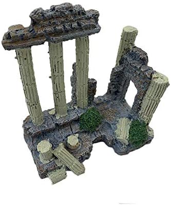 Ehc Resin Solid Vintage Roman Column Aquarium Decorations Fish Tank Rock Ruins Plants Decor Aquarium Decoration Ornaments Amazon Sg Pet Supplies