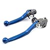 FXCNC CNC Aluminum 3D Dirt Bike Pivot Brake Clutch Levers Compatible with Yamaha WR250F WR 250 F 2017-2020, WR450F WR…