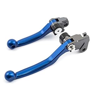 FXCNC CNC Aluminum 3D Dirt Bike Pivot Brake Clutch Levers Compatible with Yamaha WR250F WR 250 F 2017-2020, WR450F WR…