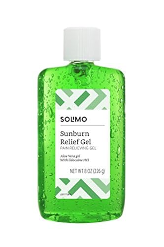 10 Best Aloe Vera with Lidocaine Products 4 Aloe Vera with Lidocaine: Solimo Sunburn Relief Gel