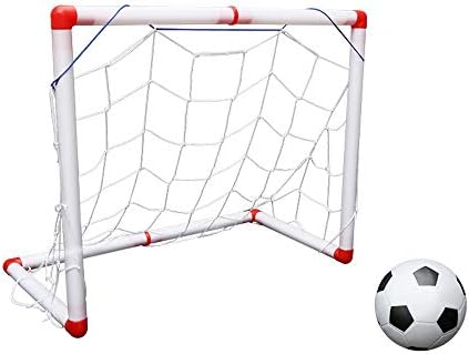 サッカーゴールポップアップ キッズサッカーゴールセット 子供のサッカーアウトドアインドアサッカーゲート親子インタラクティブスポーツ玩具 値引き 子供のためのサッカーゴール裏庭 色 One Size Size White