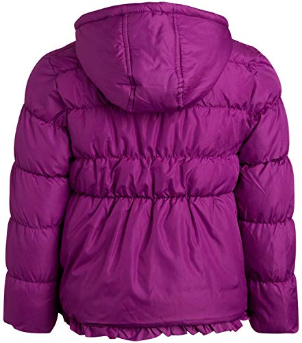 Wippette Little Girls' 2-Piece Heavyweight Snowsuit with Puffer Jacket and Snow Bib Pants, Size 5/6, Purple'