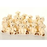 NEW Cute And Cuddly Little WHITE Teddy Bear X 25 - Gift Present Birthday Xmas
