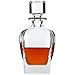 Lily's Home Wine, Liquor and Whiskey Decanter with Glass Stopper, Let Your Favorite Vintages Breathe with this Beautifully Stylish and Functional Piece (25 Ounces)