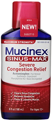 Mucinex Sinus-Max Severe Congestion Relief, 6 Fl Oz
