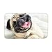 Cute Pug Dog Bath Mat Set,3 Piece Bathroom Mats Set Non-Slip Bathroom Rugs/Contour Mat/Toilet Cover by TEYAYA