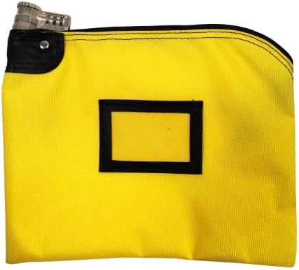 Lockable Bank Bag 1000 Denier Nylon Combination Keyed Security System (Yellow)