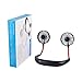 OKA Portable Fan USB Rechargeable Neckband Mini Fan Hands-Free Neckband Personal Fan , Headphone Design Wearable Portable 360 Degree Free Rotation for Summer Gift (3 Speeds, 4-12Working Hours) (Black)
