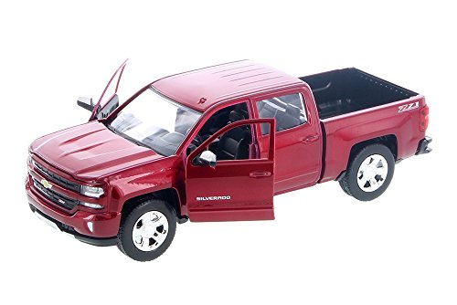 2017 1/27 Scale Chevy Silverad 1500 LT Z71 Crew Cab Truck diecast Model by Showcasts Collectibles Motormax