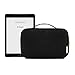 BAGSMART Double Layer Travel Jewelry Organizer Jewelry Storage Carrying Cases for Earrings, Necklaces, Rings, Black