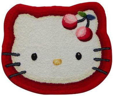 QYRS Latch Hook Rug Kit in Red Black White Hello Kitty 52cm X 45cm