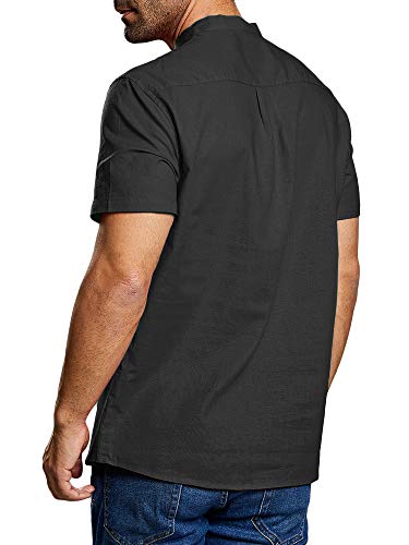 3 Cotton+Shirts+Button+T+Shirt+Lightweight