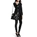 Jack&Chris Ladies Handbags and Purses Tote Bag for Women Leather Shoulder Bag, WB517 (Black)