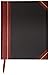 Adams Journal, Journal Ruled, 7.63 x 9.63 Inches, Black Cover with Maroon Spine, 300 Pages (ARB79J300)