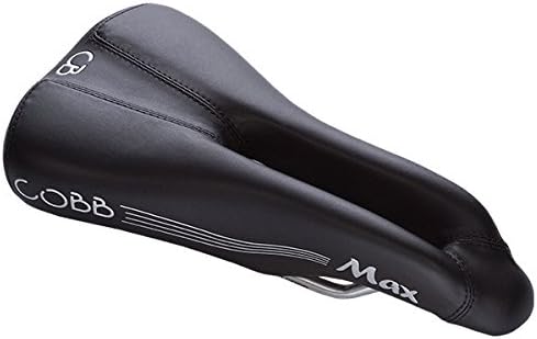 Cobb Cycling Max Saddle - 2018 Model - Black w/Silver