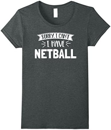 Womens Netball T-Shirt for Girls, Women, Boys &amp; Men Large Dark Heather