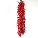 Transcend11 10 Bunch of Red Chili Fake Peppers Artificial Vegetables Food Faux Lifelike Plants Home Party Kitchen Decoration Hotel Store Display Model Photography Props Kids Prentend Play Toy