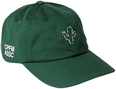 Selcet Army Green Cotton Embroidered Cactus Dad Hat Adjustable Strapback Twill Baseball Cap