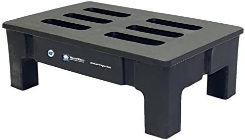 Masonways 362212HD Poly-Might Dunnage/Storage Racks, 1200 lb. Load Capacity, 36" Width x 22" Depth x 12" Height, Black