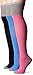 Muk Luks Women's 3 Pair Pack Color Block Over The Knee Socks, Multi, OSFM