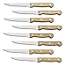 8-Piece Steak Knife Set, 420 Stainless Steel Full Tang Steak Knives, Wood Handle