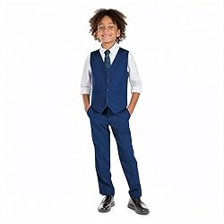 Marvelous World Boys' Suits Slim Fit Vest Set 2