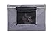 PETSFIT Dog Crate Cover,42 Inch Kennel Cover for Wire Dog Crate, Double Doors, Mesh Window, Flap On The Top and Back is Detachable, Dog Cage Cover Grey