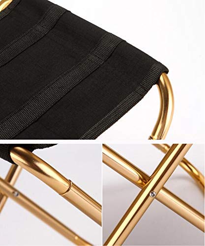 image for Greentiming Mini Small Children Game Seat, Portable Gold Folding Chair