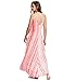 MakeMeChic Women's Casual Tie Dye Pocket Sleeveless Maxi Long Dress Pink XL