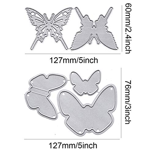 Rolin Roly Combination Metal Cutting Dies Stencil DIY Scrapbooking Album Stamp Paper Card Butterfly Embossing Craft Décor (Butterfly) - Thumbnail 4