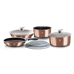 9-Piece-Cookware-Set-with-Marble-Coating-CLICK-COOK-BERLINGER-HAUS-METALLIC-LINE-BH-6147 9-Piece Cookware Set with Marble Coating CLICK & COOK BERLINGER HAUS METALLIC LINE BH-6147