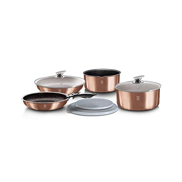 9-Piece-Cookware-Set-with-Marble-Coating-CLICK-COOK-BERLINGER-HAUS-METALLIC-LINE-BH-6147 9-Piece Cookware Set with Marble Coating CLICK & COOK BERLINGER HAUS METALLIC LINE BH-6147
