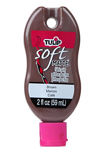 Tulip Soft Fabric Paint, 2-Ounce, Matte Brown