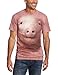 The Mountain Pig Face Adult T-Shirt, Pink, 2XL