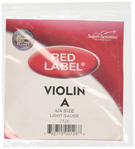 Super Sensitive Red Label 2126 Violin A String, 4/4 Soft