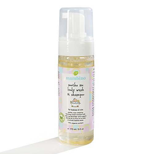 Mambino Organics Baby Kids Wash and Shampoo, Soothe Me, 5.5 Fluid Ounce